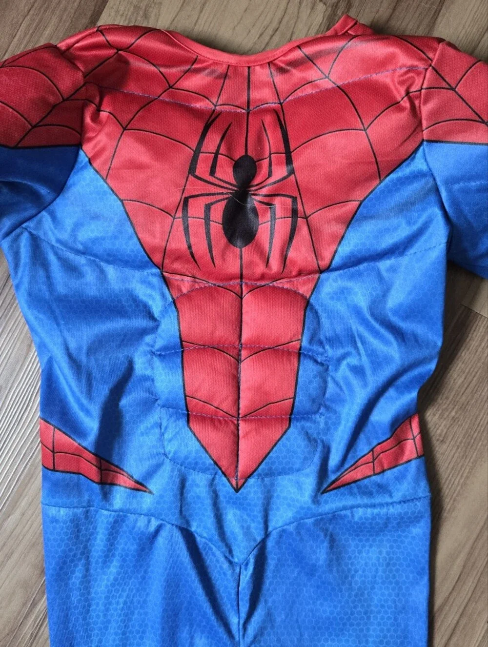 Kids size 5-6 Spiderman Muscle Superhero Costume with Mask & Gloves GUC - Picture 6 of 17